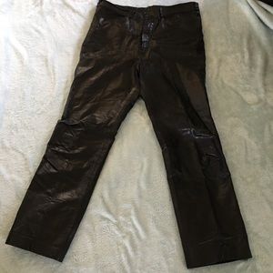Stephen Dattner leather pants, fully lined